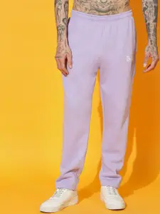 GRIFFEL Men Straight-Fit Mid-Rise Track Pants