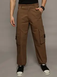 The Roadster Lifestyle Co Loose Fit Mid Rise Trouser