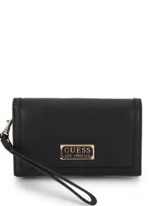 GUESS Women Textured Card Holder