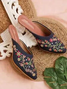 Anouk Embellished Ethnic Block Sandals