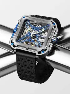 CIGA Design Men Dial & Straps Analogue Automatic Motion Powered Watch X021-TIBU-W25BK