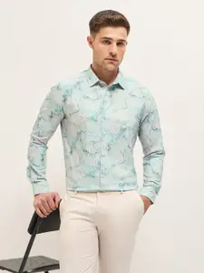 THE BEAR HOUSE Men Tailored Fit Opaque Printed Formal Shirt