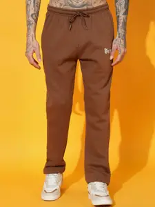 GRIFFEL Men Straight-Fit Mid Rise Track Pants