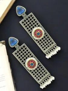 FEMMIBELLA Geometric Drop Earrings