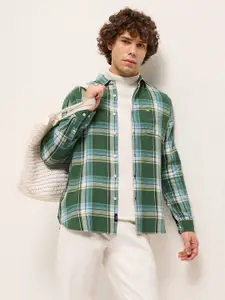 THE BEAR HOUSE Men Slim Fit Opaque Checked Casual Shirt