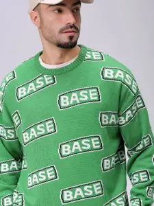 The Indian Garage Co Men Typography Longline Pullover