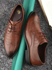 House of Pataudi Men Formal Lace Up Derby Shoes