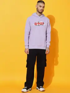 GRIFFEL Men Printed Oversized Hooded Tracksuits