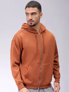 The Indian Garage Co Men Hooded Double Way Front Open Zipper Sweatshirt