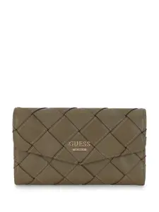 GUESS Women Textured PU Card Holder