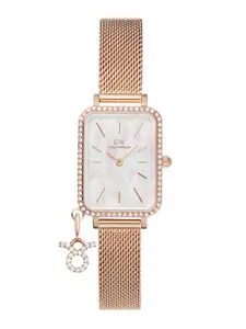 Daniel Wellington Women Dial & Stainless Steel Bracelet Analogue Watch DW00100748K