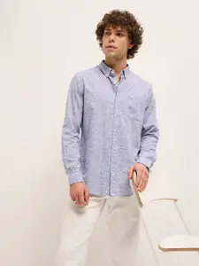 THE BEAR HOUSE Men Slim Fit Opaque Casual Shirt