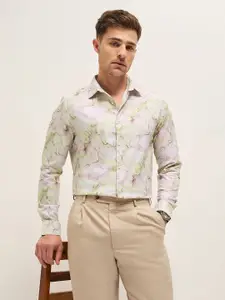 THE BEAR HOUSE Men Tailored Fit Opaque Printed Formal Shirt