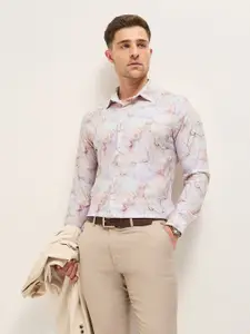 THE BEAR HOUSE Men Tailored Fit Opaque Printed Formal Shirt