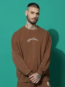 GRIFFEL Men Round Neck Long Sleeves Sweatshirt