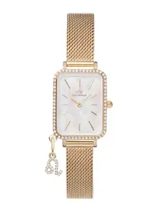 Daniel Wellington Women Mother of Pearl Dial & Steel Straps Analogue Watch DW00100749K