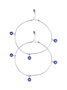 Paavni Rhodium-Plated Anklet