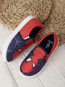 Kids Ville Boys Spiderman Printed Casual Canvas Shoes