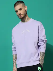 GRIFFEL Men Round Neck Long Sleeves Pullover Sweatshirt