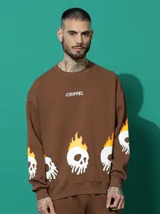 GRIFFEL Men Printed Pullover Sweatshirt