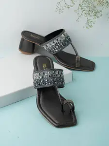 Inc 5 Women Ethnic Embellished Block Sandals