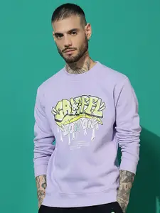 GRIFFEL Men Round Neck Printed Sweatshirt