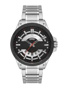 Ferro Men Brass Dial & Stainless Steel Bracelet Style Straps Analogue Watch F11201A-J2