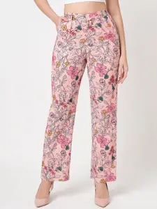 Kraus Jeans Women Cotton Straight Fit High-Rise Jeans