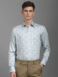 Louis Philippe Men Classic Floral Opaque Printed Formal Shirt