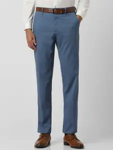 Van Heusen Men Regular Fit Mid-Rise Formal Trousers