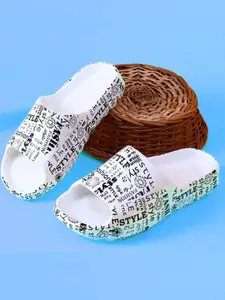 KAPYANSH Men Printed Rubber Sliders