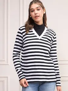 SASSAFRAS Women Striped Pullover