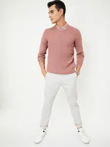 max Men Cable Knit Pullover