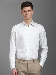 Louis Philippe Men Classic Opaque Printed Formal Shirt