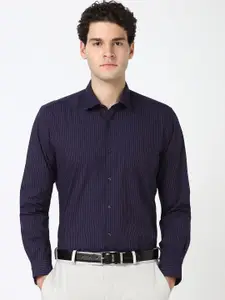 Peter England Men Classic Opaque Striped Formal Shirt