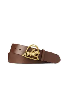 Polo Ralph Lauren Men Equestrian-Buckle  Leather Belt