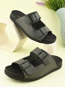 The Roadster Lifestyle Co Men  Double Strap Comfort Footbed Sandals