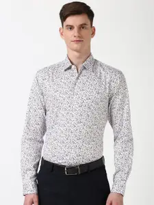 Peter England Men Floral Opaque Printed Formal Shirt