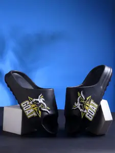 KAPYANSH Men Printed Rubber Sliders