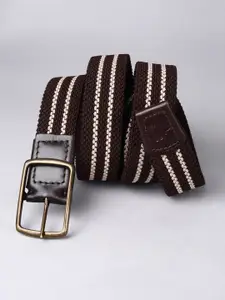 Allen Solly Men Striped Leather Reversible Belt