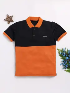 Toonyport Boys Polo Collar Applique T-shirt