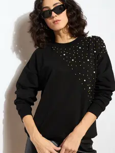 SASSAFRAS Women Embellished Sweatshirt