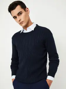 max Men Cable Knit Pullover
