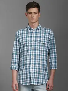Louis Philippe Jeans Men Slim Fit Opaque Checked Casual Shirt