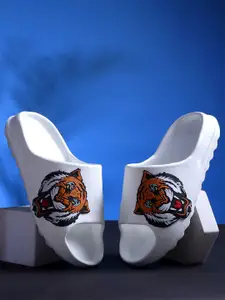 KAPYANSH Men Printed Rubber Sliders