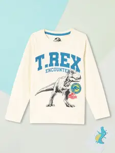 max Boys Printed V-Neck Applique T-shirt