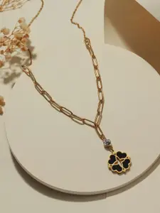 DressBerry Brass Gold-Plated Necklace