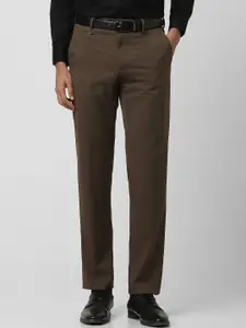 Van Heusen Men Regular Fit Mid-Rise Formal Trousers