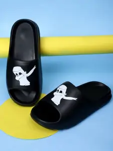 KAPYANSH Men Printed Rubber Sliders