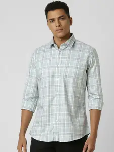 Van Heusen Sport Men Slim Fit Opaque Checked Casual Shirt